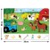 Puzzle “Collect, find, show. Blue tractor on the farm ", 35 elements