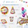 Single -paper glass "Happy Birthday" star 250 ml