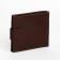Male purse on a magnet, department for bills, for maps, for coins, brown color