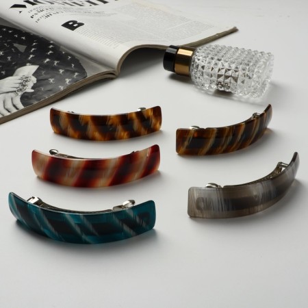 Halfish hair clip "Night colors" 9 cm, mix-2