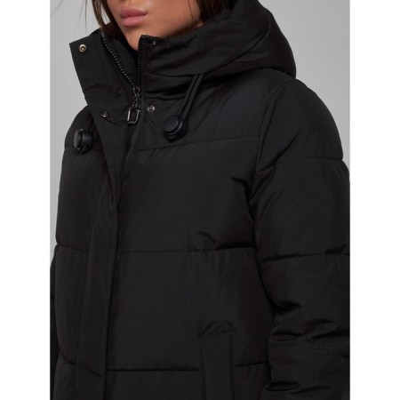 Coat insulated winter female, size 48, black color-11