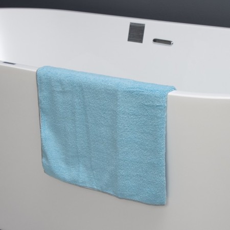 Raccoon rag, 250 g/m², 60 × 80 cm, microfiber, with overlock, 1 pc, color of blue-4