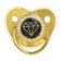 Set: Nipple - Orthodontic dummy with the holder "Diamond", with a cap, from 6 months., Golden, rhinestones