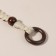 Handles for a bag, 2 pcs, waxed cord/tree, 48 × 2 cm, beige color