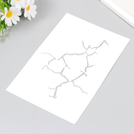 Plastic stencil "crack" 24x16 cm-1