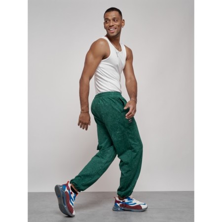 Sports male pants, size 52, green color-2