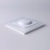 Frame for 1 post WL01-FRAME-01, white color, glass material