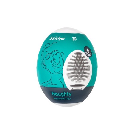 Unrealistic masturbator Satiffyer Egg Single (Naughty), TPE, Green color-1