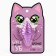 Lip gloss "cat", grape aroma