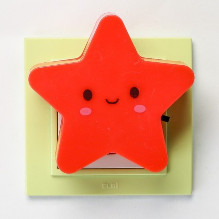 Night Plastic LED "Star" with a 220V circuit breaker mix 8x8.5x5 cm Risalux-4