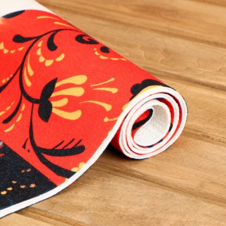 Bath sunbed 150x50 with a print "In a bathhouse and a soul rests"-3