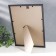 Photo frame plastic "Palette" 21x30 cm, blue metallic, with a leg