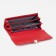 Women's wallet on magnets, red color