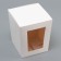 Box for Easter cake white, confectionery packaging, 15 x 15 x 18 cm