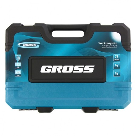 Tool set GROSS 14148, 78 before, 120 teeth, CRV, 1/4 ", 1/2"-7