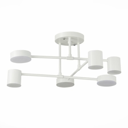 Ceiling EVOLUCE lamp. Sle201052-06. Nobel. 6x7 W, LED, 4000K, 3024 LM, 57x57x25 cm, white color-19