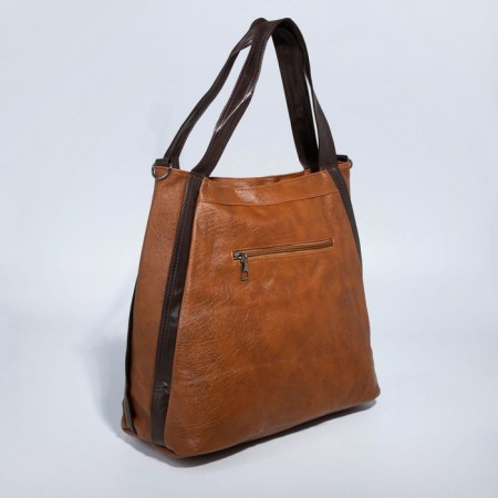Love bag with lightning, brown color-1