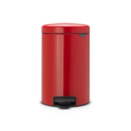 Brabantia Newcon bucket, plastic inner bucket, with a pedal, flame red color, 12 liters