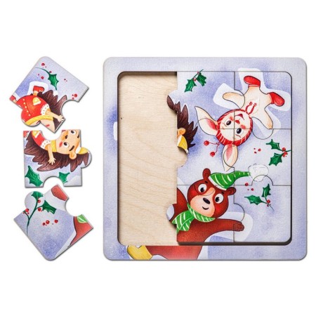 Puzzle "New Year's walk"-1