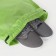 Bag for shoes on the lace, green color