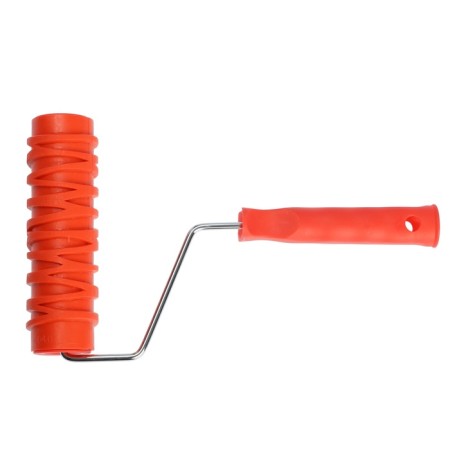 Decorative tundra roller, rubber, "birch bark", handle d = 6 mm, 180 mm-5