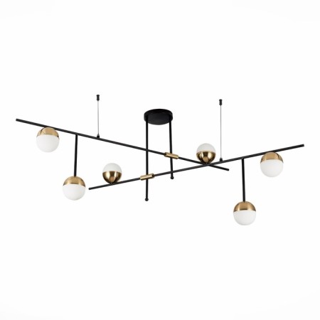 Ceiling Ceiling ST LUCE. SL1507.422.06. Albero. 6x5 watts, G9, 4000k, 163.5x20x75 cm, black color-5