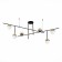 Ceiling Ceiling ST LUCE. SL1507.422.06. Albero. 6x5 watts, G9, 4000k, 163.5x20x75 cm, black color