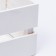Kashpo wooden, two -strip, white, 24, 5x 11.5 x 9 cm