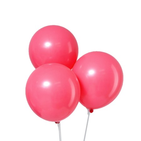 Latex ball 12 "Makarun", set of 100 pcs., Red color-1