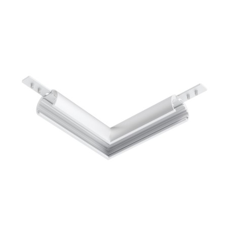 Corner Connector for the round low -profile busbar Exile, white