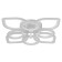Causteen with PDU 671135/8 LED 160W Dimmer 3 modes 3000-6000k white 51x51x12.5 cm Bayerlux
