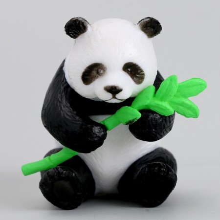 Miniature puppet "Panda with bamboo"