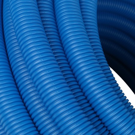 Corrugated pipe stout, d = 40, without a broach, a bay 30 m, blue-3