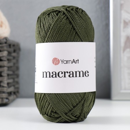 Yarn "Macrame Macrama" 100% polyester 130m/90g (164 swamp)-4
