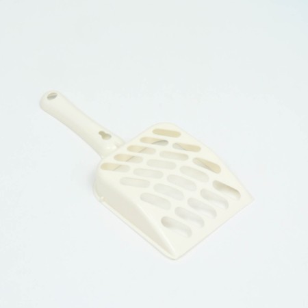 Cat toilet rounded with a side and a scoop 38 x 28 x 15 cm, blue-7