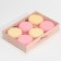 Confectionery packaging, Makarun with PVC lid, "Flowers", 17 x 12 x 3 cm