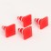 Miniature Puppet "Road cone", set of 4 pcs., Size 1 pc. - 1.5 × 2 × 1.5 cm