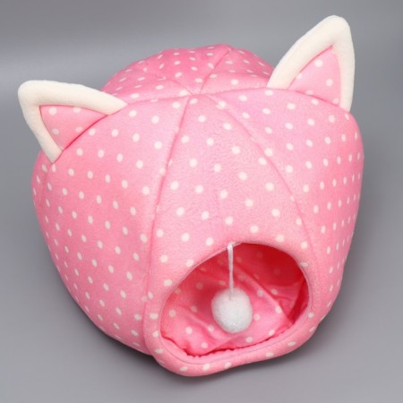 Animal house "cat" 36x35 cm, pink-9