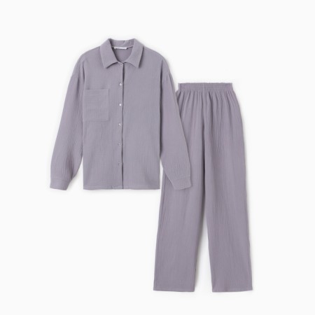 Female pajamas (shirt and trousers) KAFTAN "BASIC" size 40-42, color gray-9