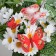 Butterflies for decor and floristry, on the clothespin, plastic, red, mix, 5 cm and 8 cm