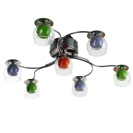 Luster "Lowing" 7x20W G4 chrome 65x65x15 cm
