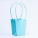 Bag for flowers Blue moisture-resistant, 17x17-11.5x11.5-20 cm