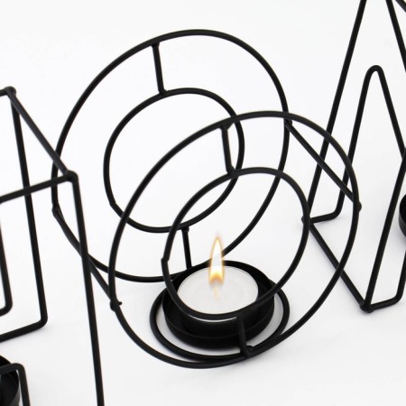 Summary of the metal desktop "Home", 13.5 x 42 cm, black-5