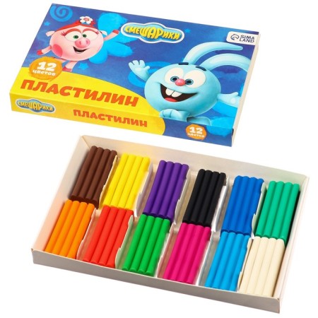 Plasticine Smeshariki, 12 colors, 180 g-3