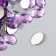 Decor for creativity Plastic "Rhil Obv. Lilac" set of 150 pcs 1x1.4 cm