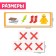 Developing set “Logical ranks, find excess”, with transparent cards, level 1, according to Montessori Methods