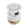 Bottom valve Zein BP1, 1 1/4 ", a small button, with overflow, for a shell, chrome