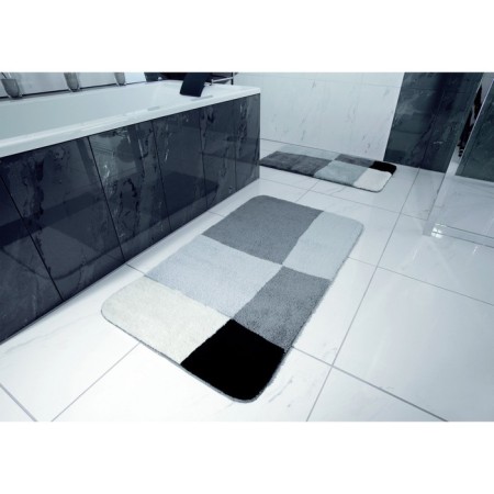 Pisa bathroom mat, gray color 60x90 cm-1