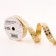 Tape for decor and gifts, "gifts", gold, 2 cm x 50 m