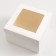 The box is folding, the lid is, with the window, white, 30 x 30 x 20 cm